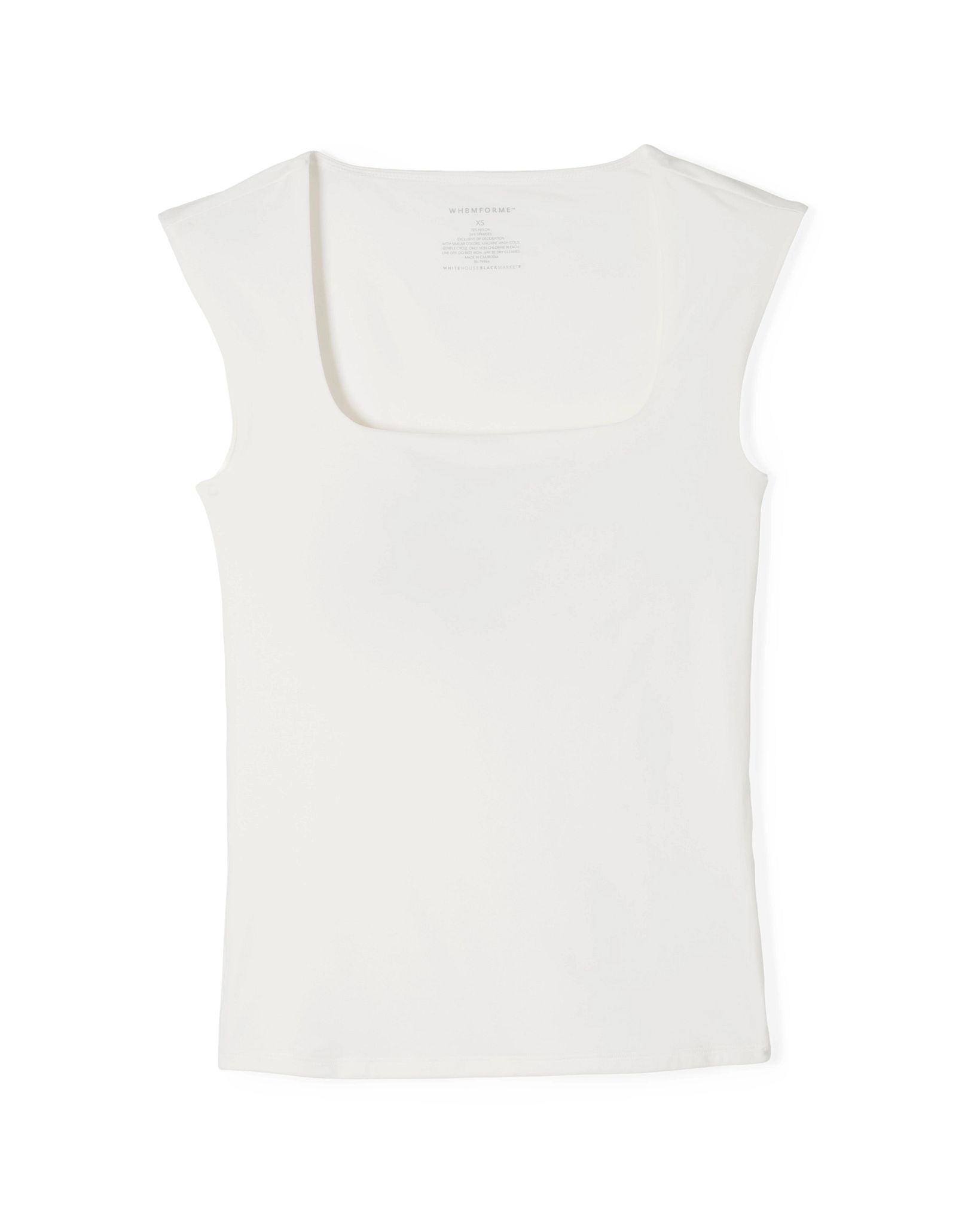 WHBM FORME Square Neck Top White House Black Market